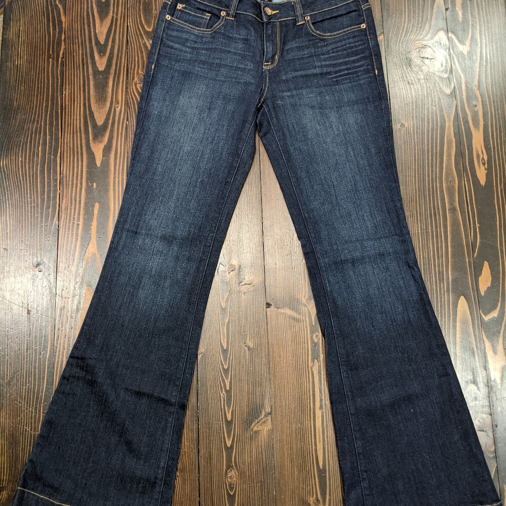 OBO Sneak Peek, size 13, dark wash flare jeans